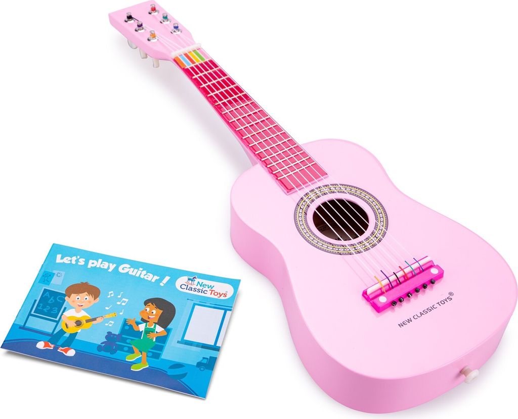 New Classic Toys Speelgoed gitaar - roze