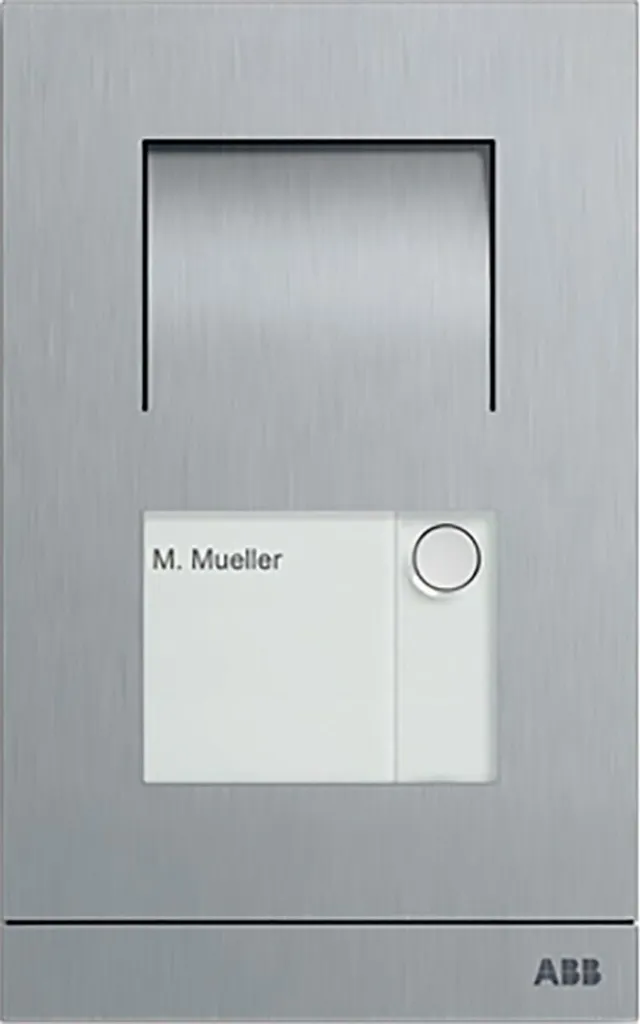 Platine de rue interphone IP 3 boutons Busch-Jaeger LAN UP Argenté