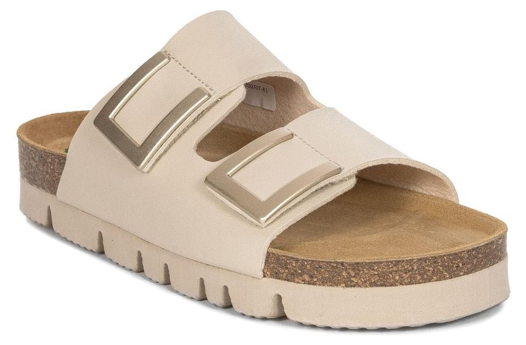 Dr. Brinkmann Damenschuhe Pantoletten Fußbett Weiß Freizeit, Schuhgröße:41 EU