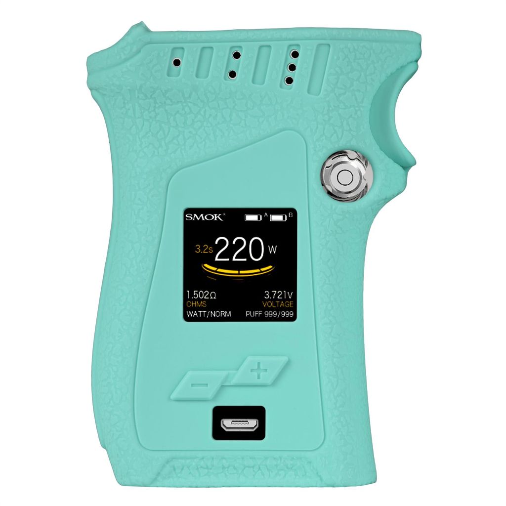 PhoneNatic Case kompatibel mit SMOK Mag 225W Linkshänder - Hülle Silikon hellblau Cover Tasche