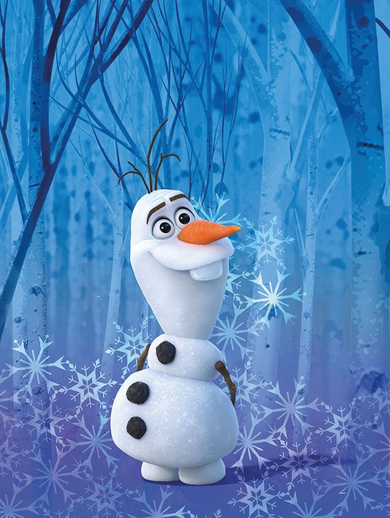Disney Poster Frozen Olaf Blau - 610146 - 30 x 40 cm