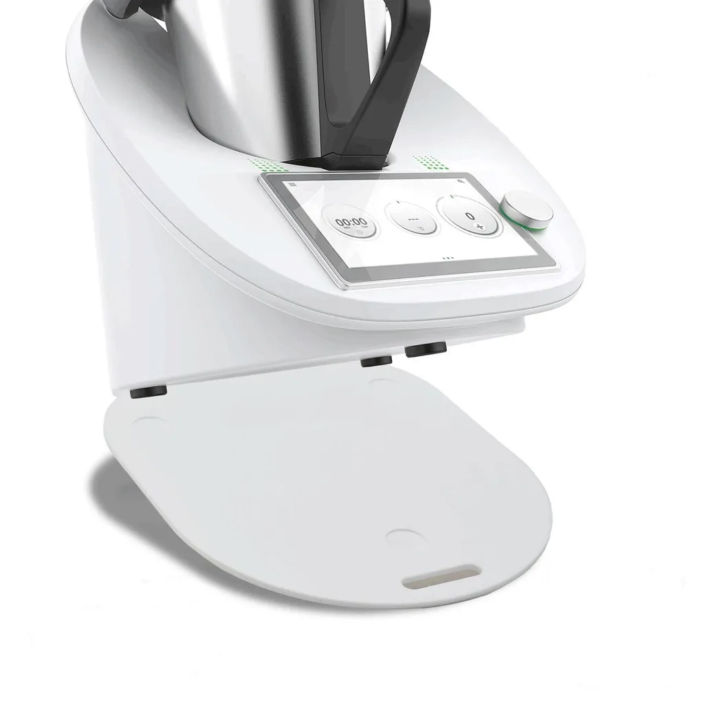 Tavola Scorrevole Mumsi© Thermomix TM6 TM5 Vetro Acrilico Bianco Premium