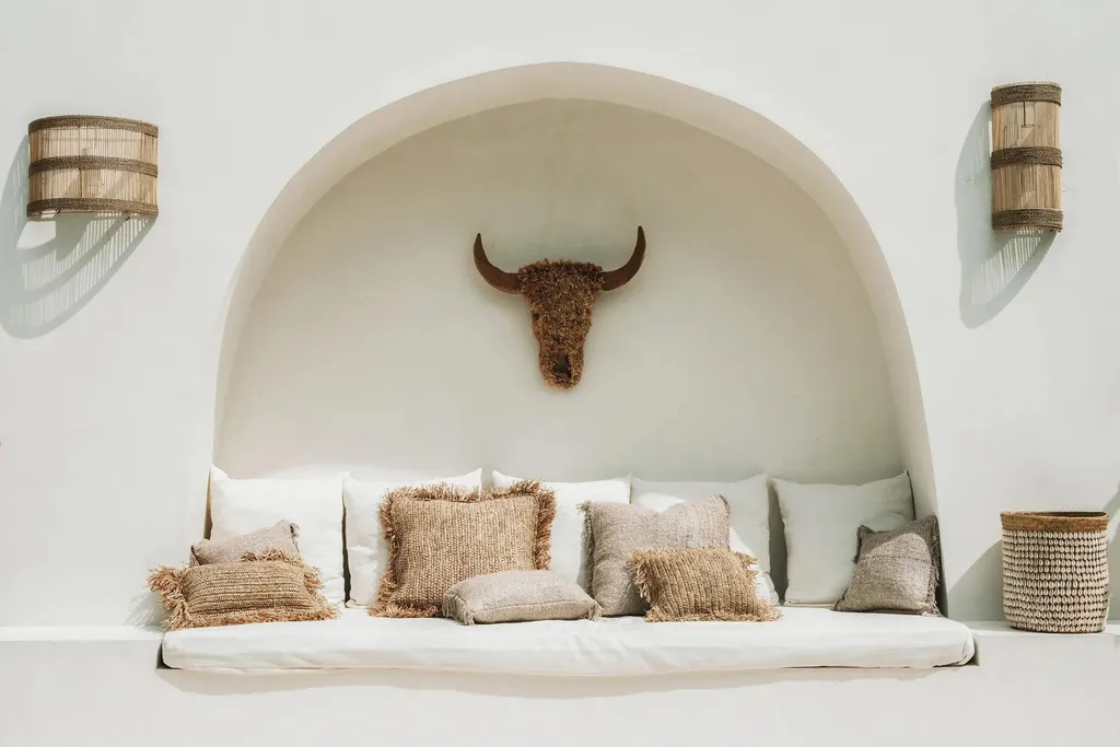 Panier Déco Pandan Marron et Blanc - Solution de Rangement Esthétique - 8