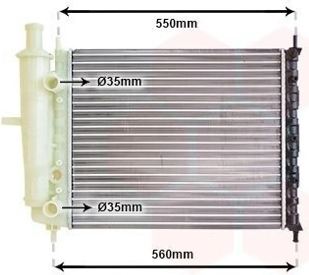 Radiateur moteur VAN WEZEL 17002159 pour FIAT BRAVO I et BRAVA 182