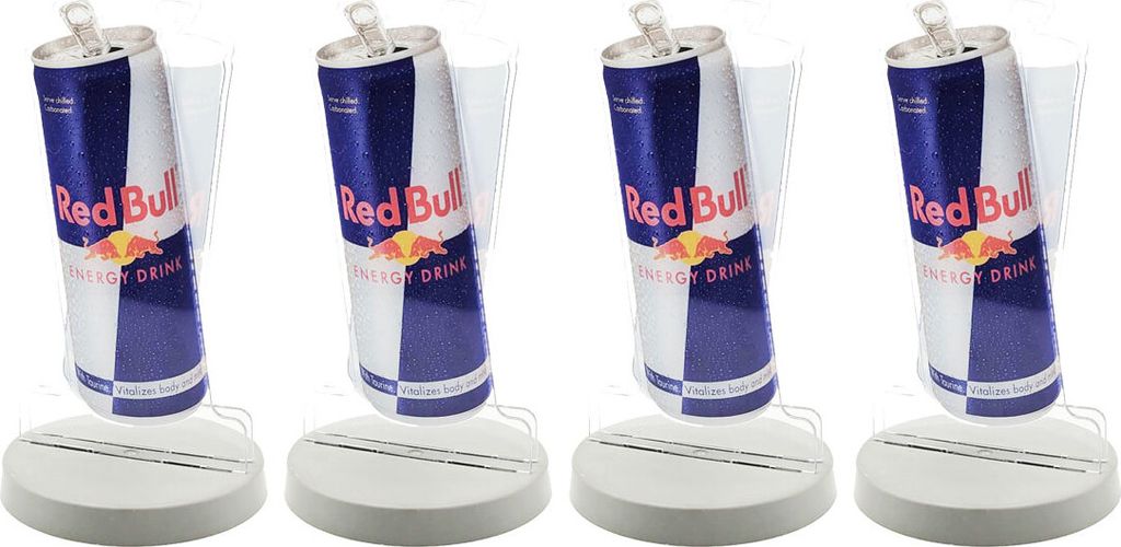 Red Bull 4er Set Kartenhalter 4 Stück Menühalter Getränkekarte Halterung