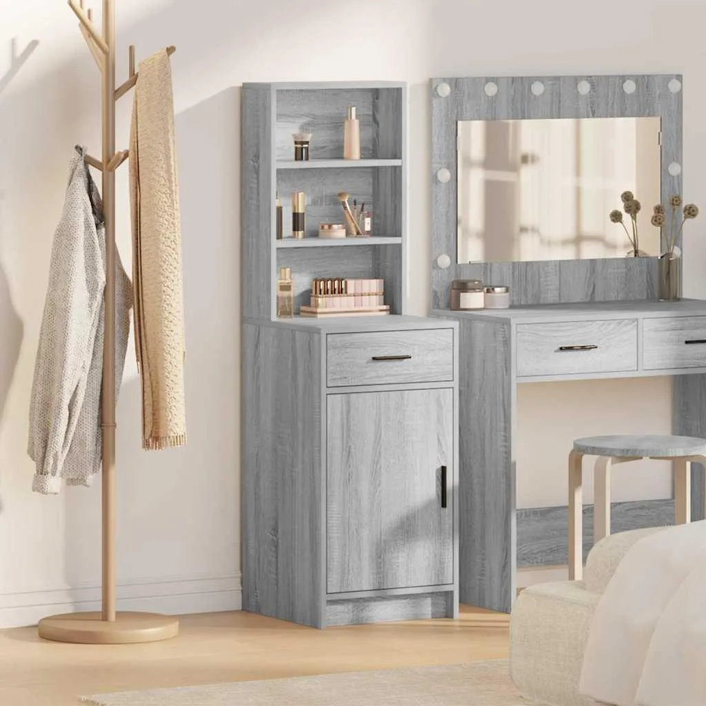 Mobile Credenza Grigio Sonoma vidaXL | Organizzatore Verticale 135cm