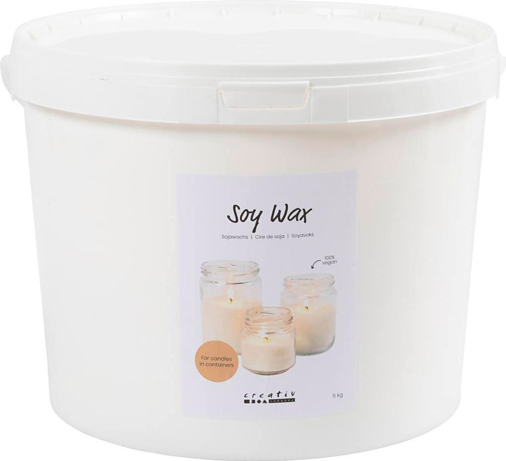 Creativ Company Sojawachs Bastelset - vegane Kerzen selber machen 5kg