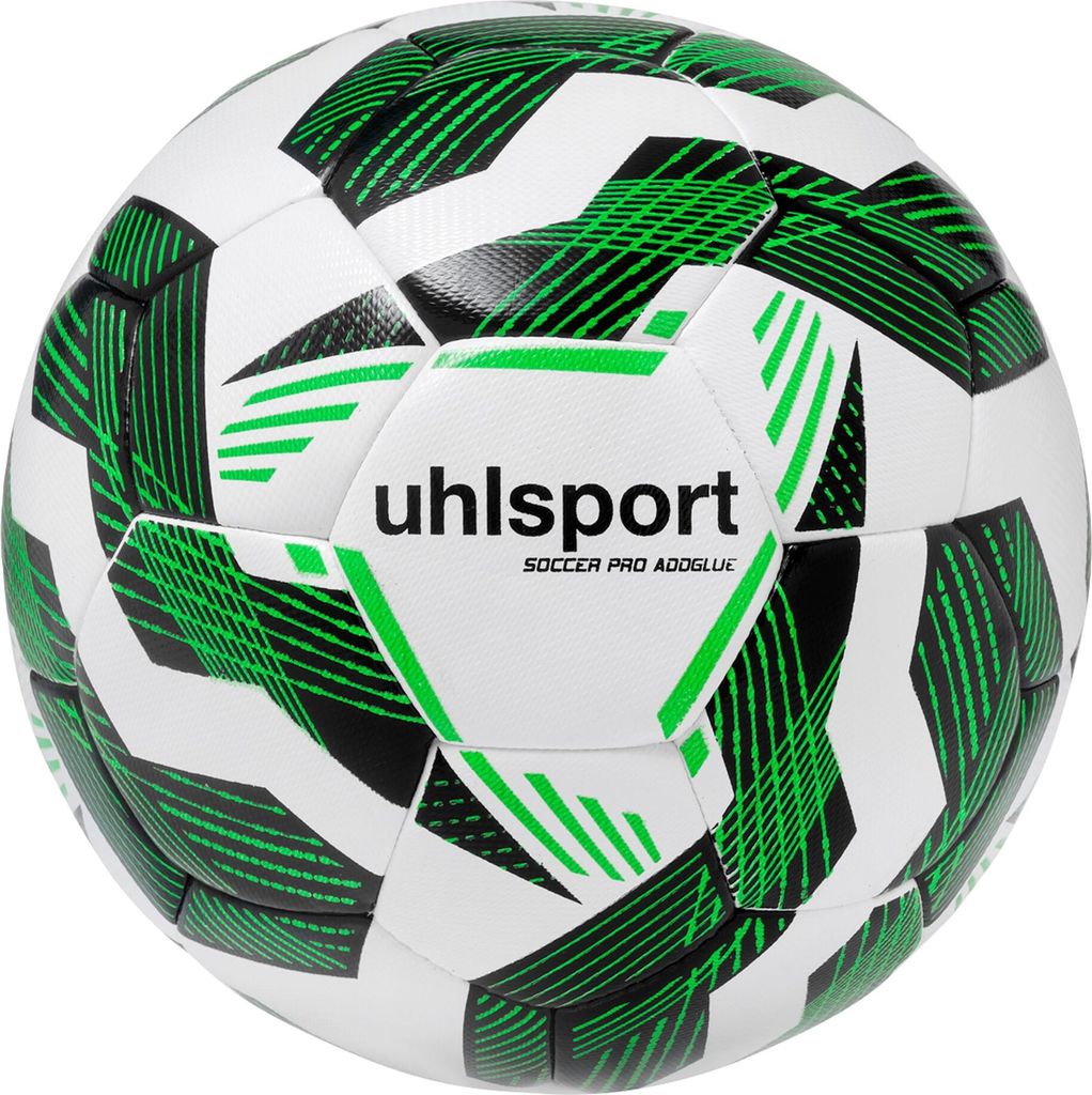 Uhlsport Soccer Pro Addglue (Size 3) Trainingsball - Weiß / Schwarz / Neongrün