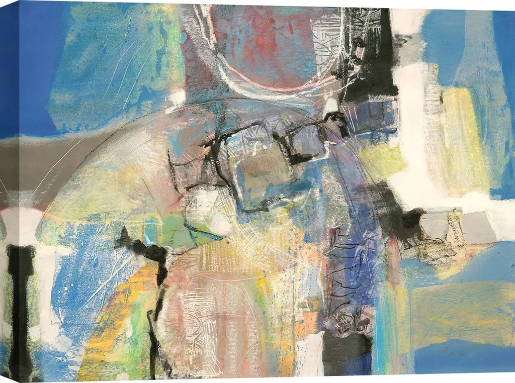 Déco Salon Moderne : Toile Abstraite Maurizio Piovan Format 80x60 cm