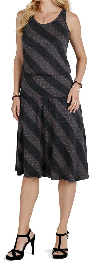 Diesel Damen Sommerkleid Ärmellos Knielang Freizeitkleid mit Racerback