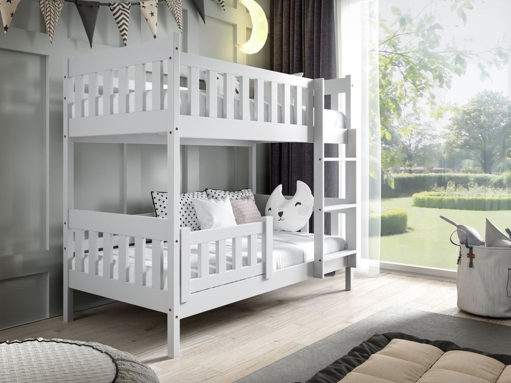Masseno Etagenbett LUCIA 80x160 cm mit Rausfallschutz, Produktbild 1