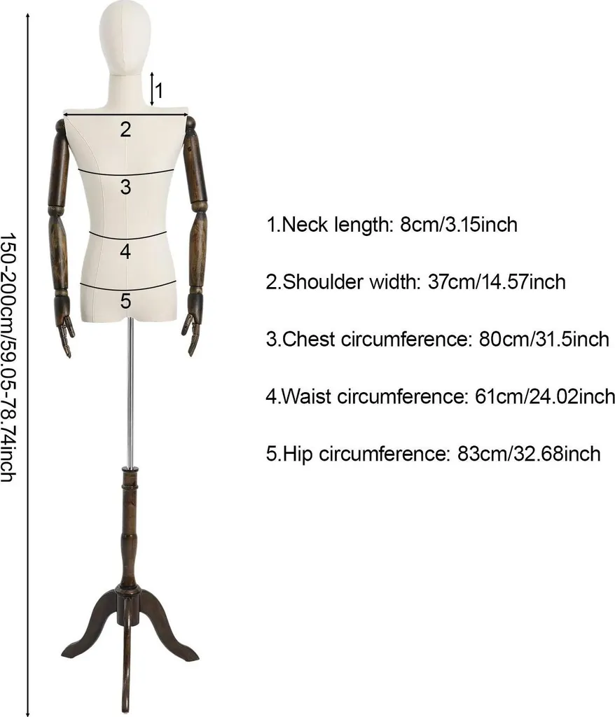Mannequin femme corps entier réglable pour valoriser vos habits - 3