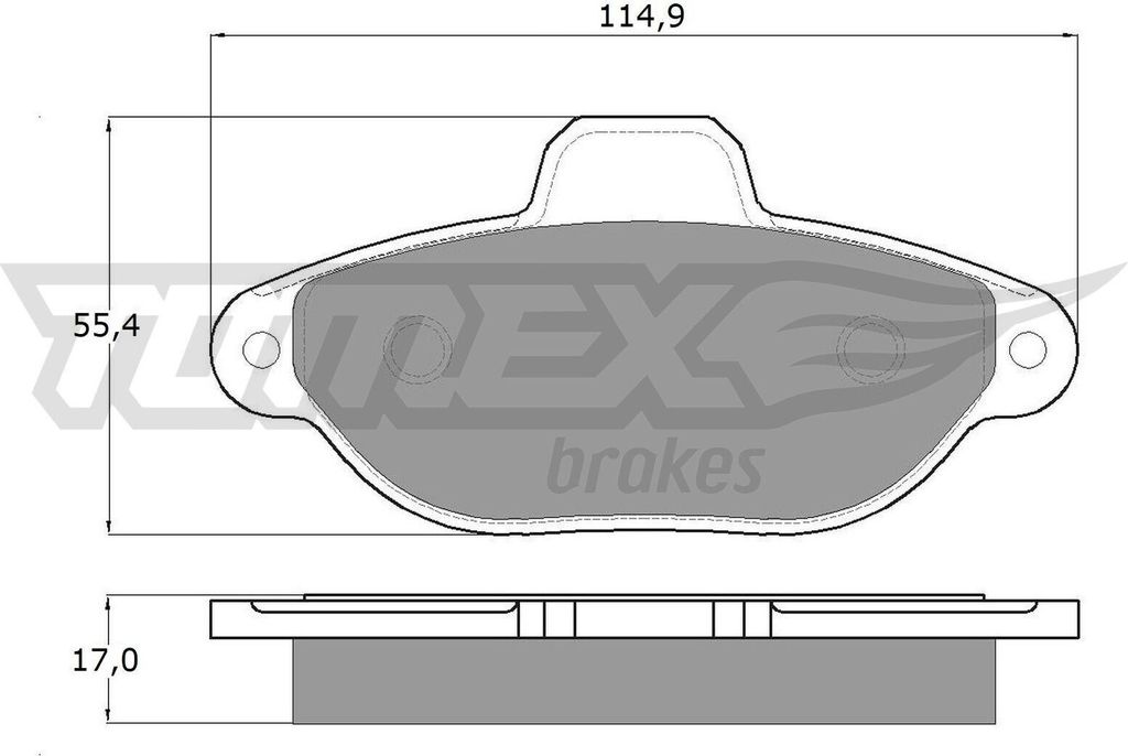 TOMEX brakes Bremsbeläge Satz Vorne Bremsklötze für FIAT PANDA (169) TX 12-41