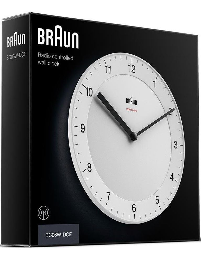 Braun BC 06 W horloge murale à quartz analogique blanc