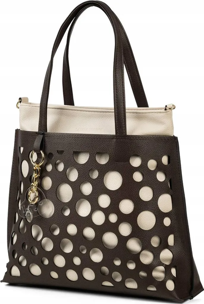 Borsa Laura Biaggi Beige Spaziosa | Ideale per Lavoro e Shopping - 3