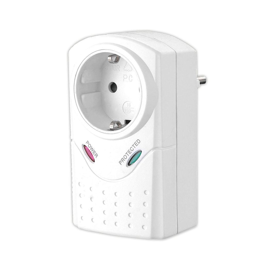 Steckdosenadapter Überspannungsschutz Max. 3380 Watt Mit Produktbild 
