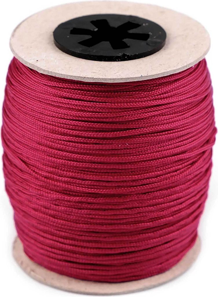 100m Schmuckschnur 1,4x1 mm Jalousieschnur Zugschnur Schmuckkordel Polyester
