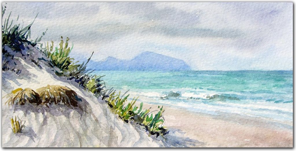 Coloray Küchenrückwand 140x70 Spritzschutz aus Glas - Coast Strand Natur