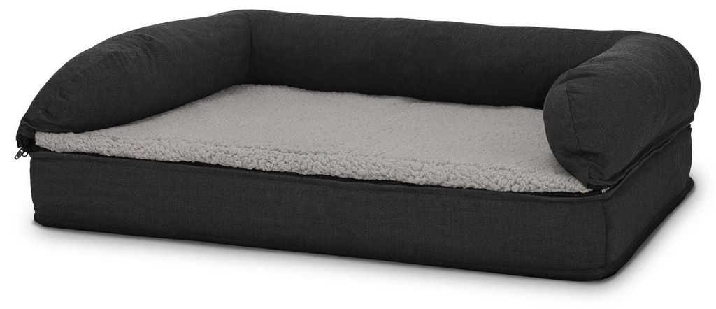 letto ortopedico per cani 100 x 70 x 27 cm con schienale Immagine del prodotto 
