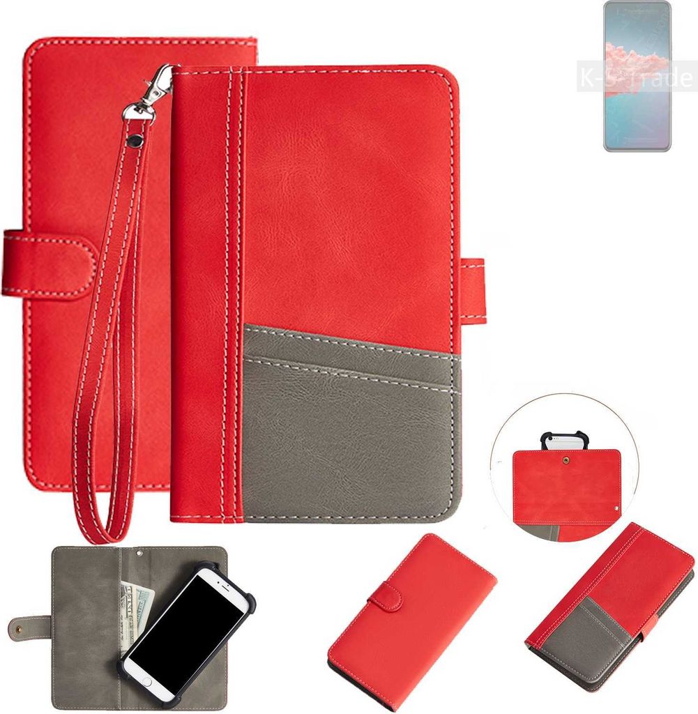K-S-Trade Handy Schutzhülle für Xiaomi Mi 10T Hülle Portemonnee Brieftasche Klapphülle Kartenfächer Flip Wallet Case Etui