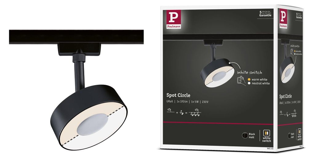 Paulmann URail LED Schienenspot Circle Einzelspot Zdjęcie produktu 