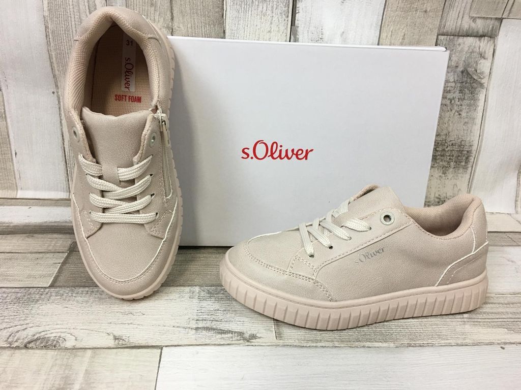 S.Oliver Mädchen Schnürschuh rose mit seitlichem Reißverschluss 31