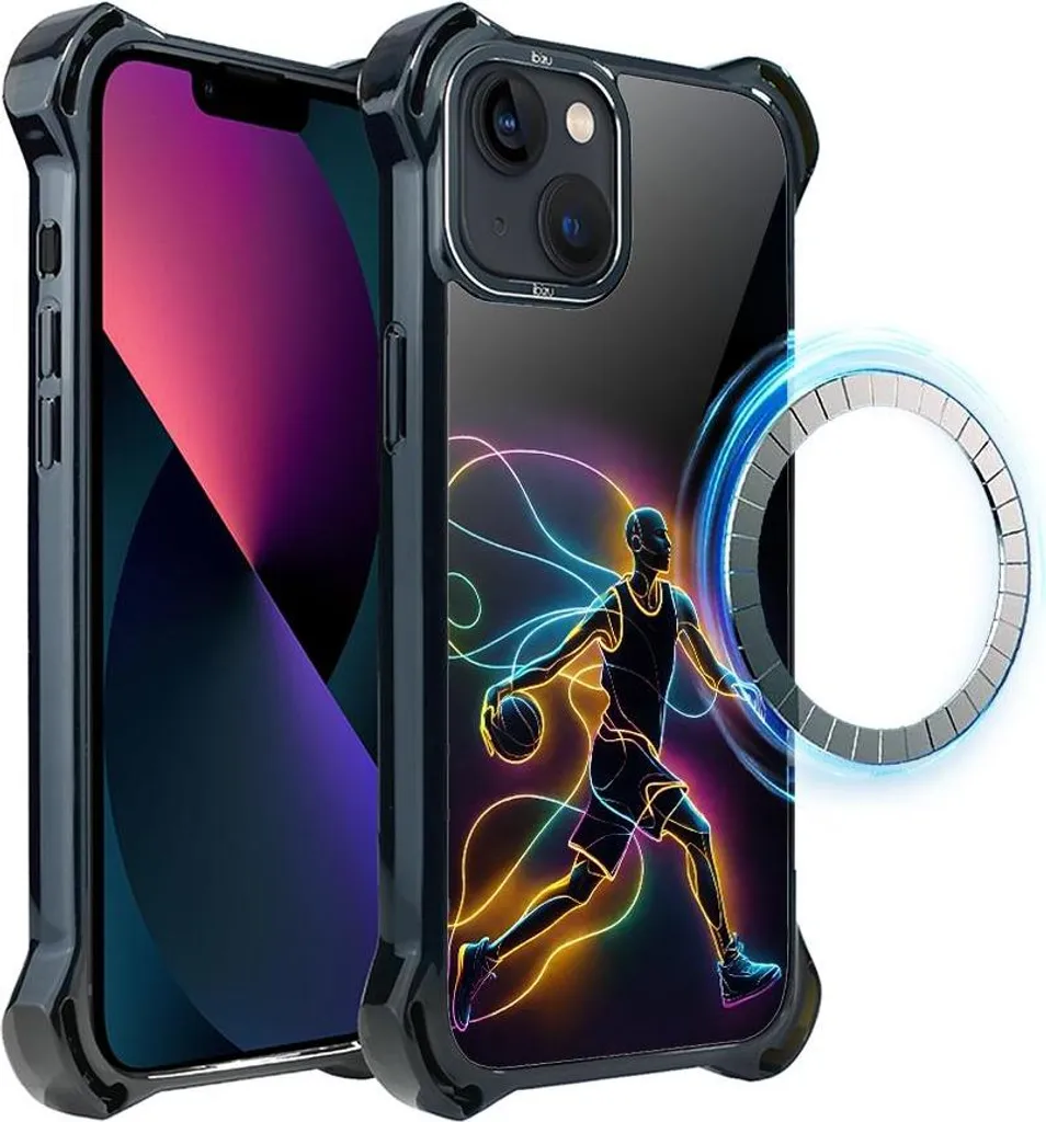 Coque Antichoc iPhone 13 MagSafe IBIZU DropGuard Ultra Basketball