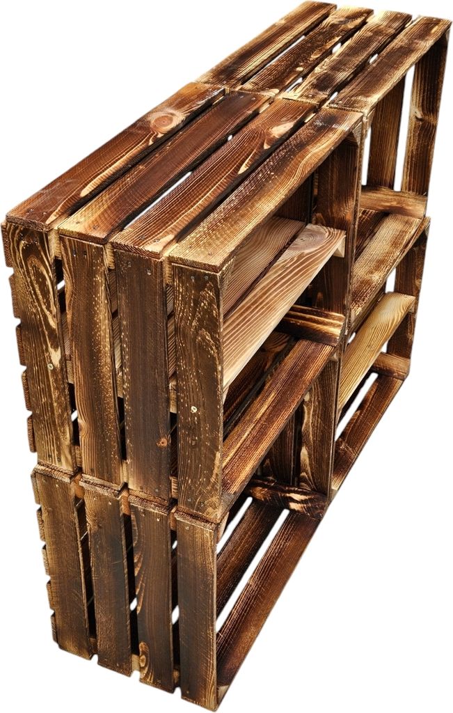 Obstkisten Weinkisten Holzkisten Kisten Geflammt 50 x 40 x Produktbild 3