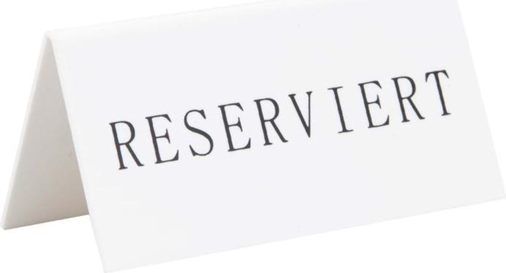 Securit Tischaufsteller RESERVIERT 5er Set Produktbild 