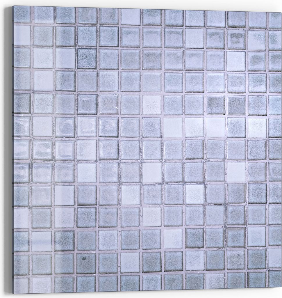 DEQORI Magnettafel Glas 50x50 cm 'Quadratische Fliesen' beschreibbar Whiteboard