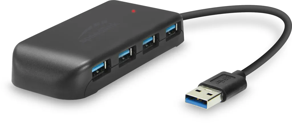 SpeedLink SL-140108-BK Hub USB 3.2 Gen 1 7 Porte Nero - Alta Velocità