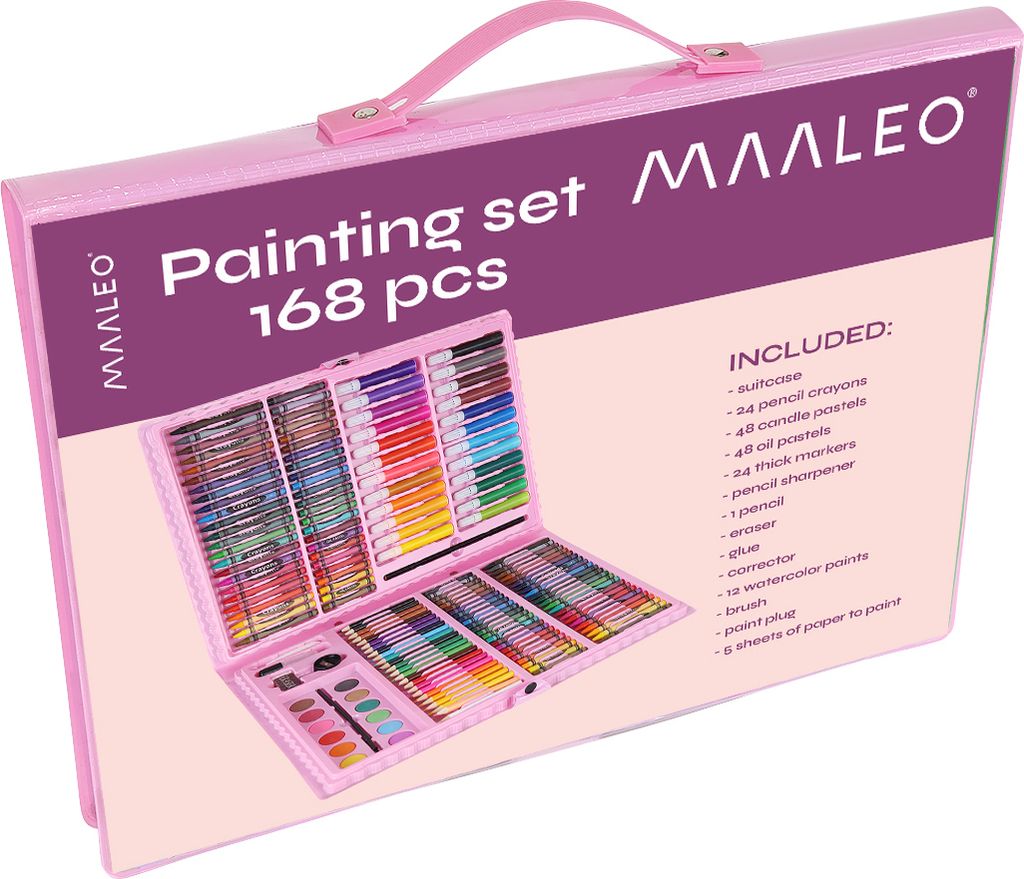 Maaleo 9174 Zestaw artystyczny Mega Art Set 168 szt. różowy Zdjęcie produktu 27