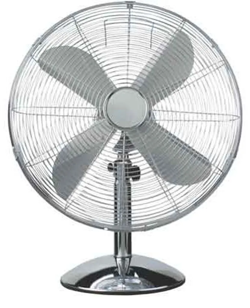 Ventilateur Métal DCG Eltronic VE1616 Silber avec 3 Vitesses de Souffle