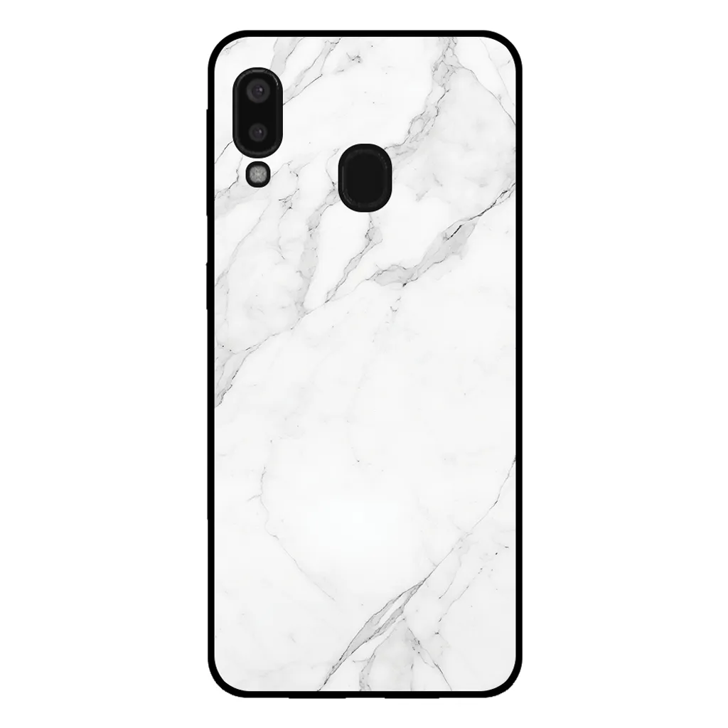 Custodia Marmo Bianco Samsung Galaxy A20e - Design TPU Chic Smartphonica