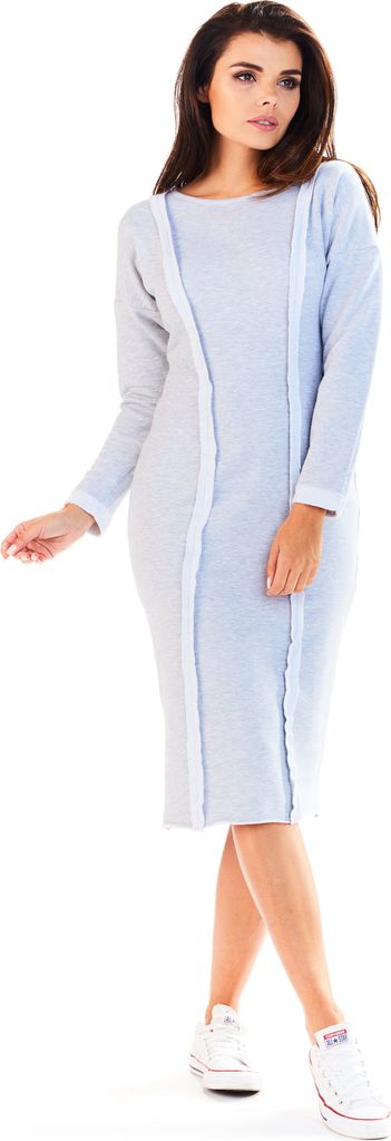Awama Sweatshirt-Kleider für Frauen Kunna A197 grau S