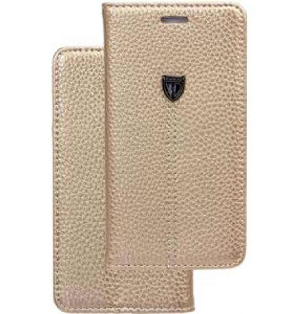 Original Book Case Handyhülle für Samsung Galaxy A7 2017 Gold Schutz Tasche