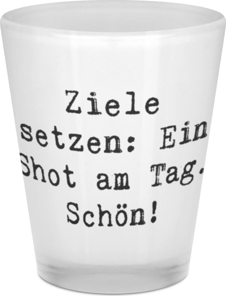 Mr. & Mrs. Panda Schnapsglas Spruch Schnapsglas Freude - Transparent - Geschenk, Stamper, Likörglas, Shot Glas, Tradition, gesellige Runde, Gesche...