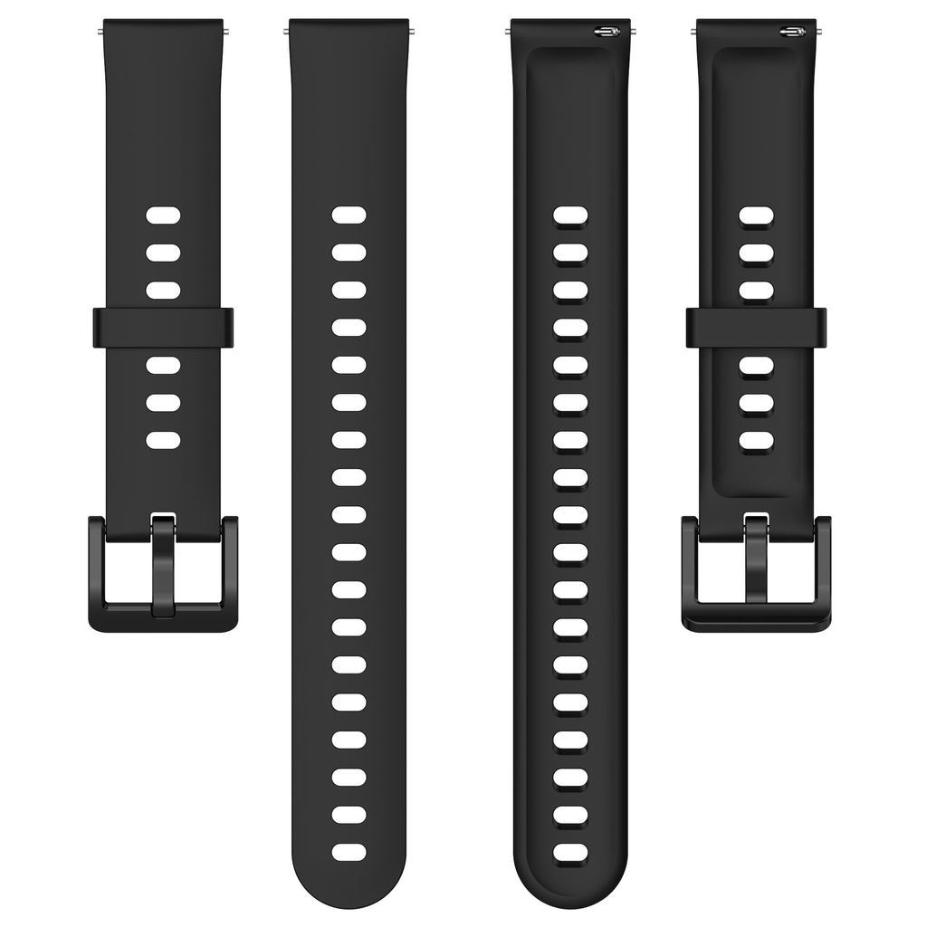Ersatzarmband Für Realme Band – Silikon-Armband, Verstellbar, Mit Edelstahl-Schnalle, Hell-Pink & Elfenbein