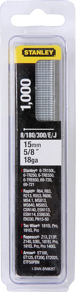 Stanley HTS Versenknaegel 15mm Typ J-18GA