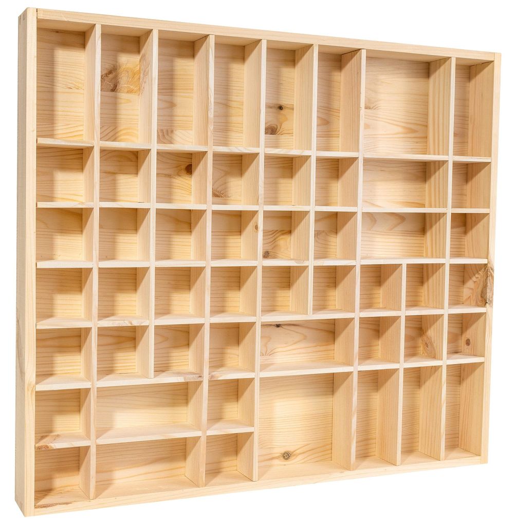 Creative Deco Wandvertoningskast Planken, 52 x 46 x 5 cm, Productafbeelding 