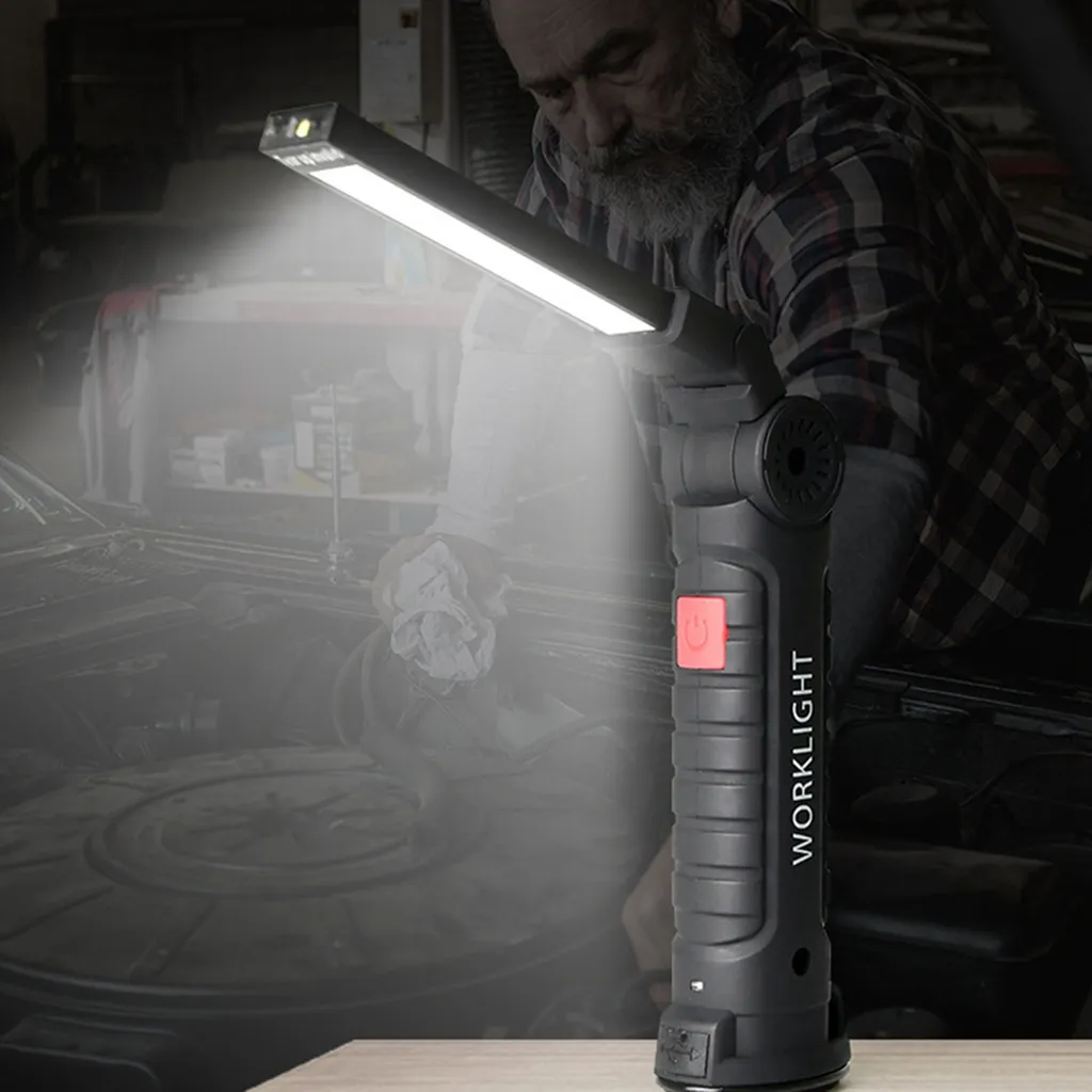 Torcia LED Magnetica Professionale USB per Officina e Riparazione Auto - 4
