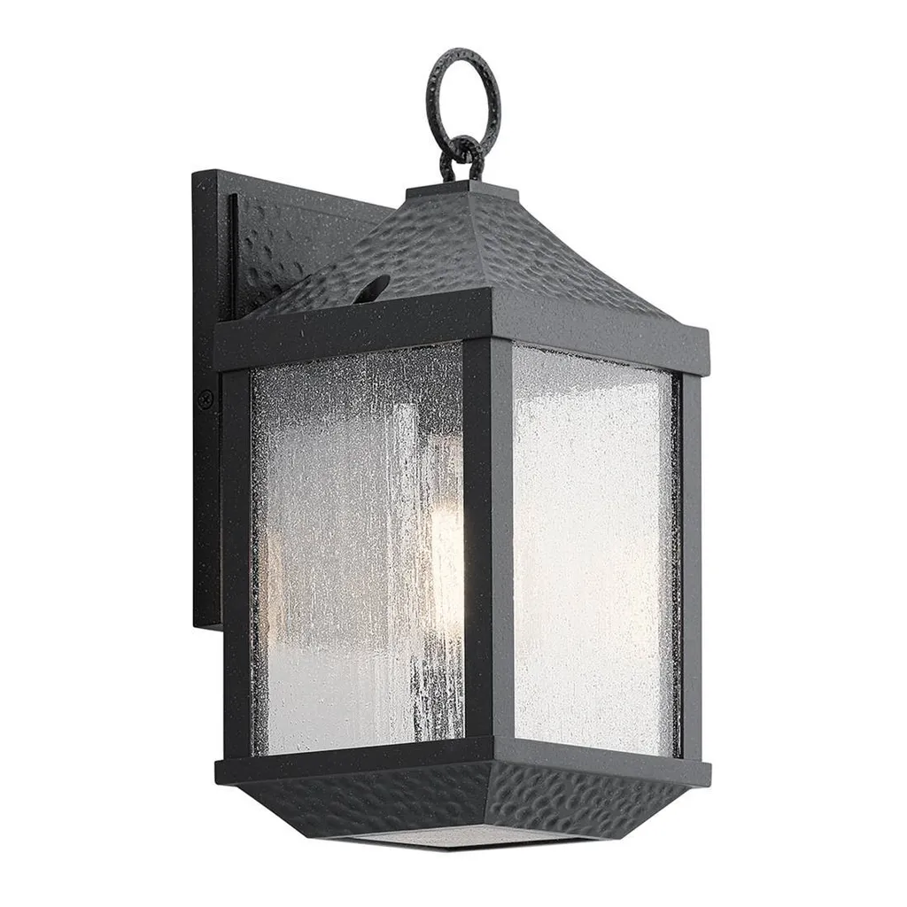 Lanterne murale extérieure style rustique Springfield E27 Noir Vieilli