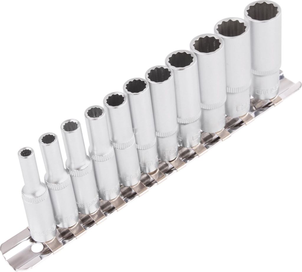 Steckschlüssel-Satz, SW 4-13 mm, 1/4, 11-tlg.