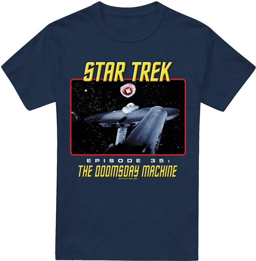 Star Trek - "The Doomsday Machine" T-Shirt für Herren TV5679 (L) (Marineblau)