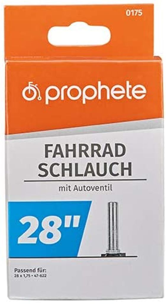 Prophete 175 Fahrradschlauch 28 x 1,75 x 2, auch für 29er Produktbild 