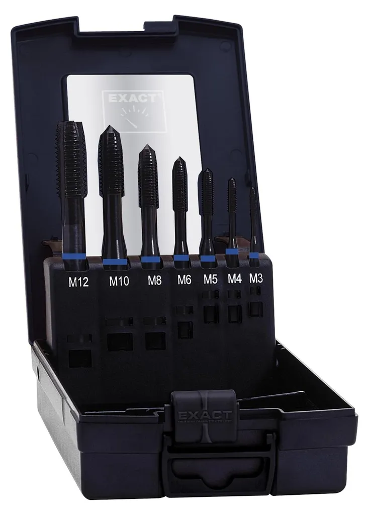 Coffret de taraudage machine M3 à M12 EXACT HSSE VA pour métaux durs