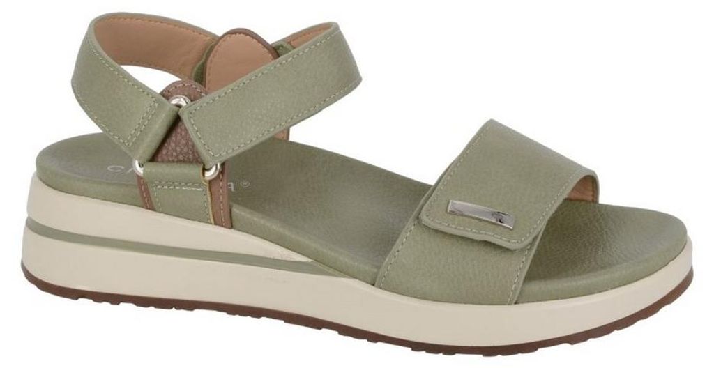 Cipriata - "Fenia" Sandalen für Damen, Klettverschluss DF4664 (42 EU) (Grün)