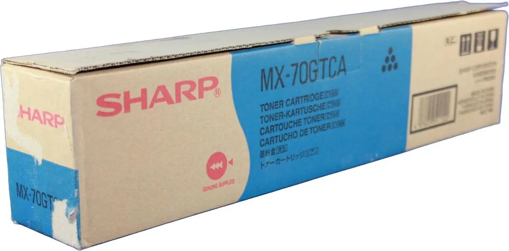 Sharp MX70GTCA Toner Cyan Original pour Imprimantes Laser Sharp MX - 2