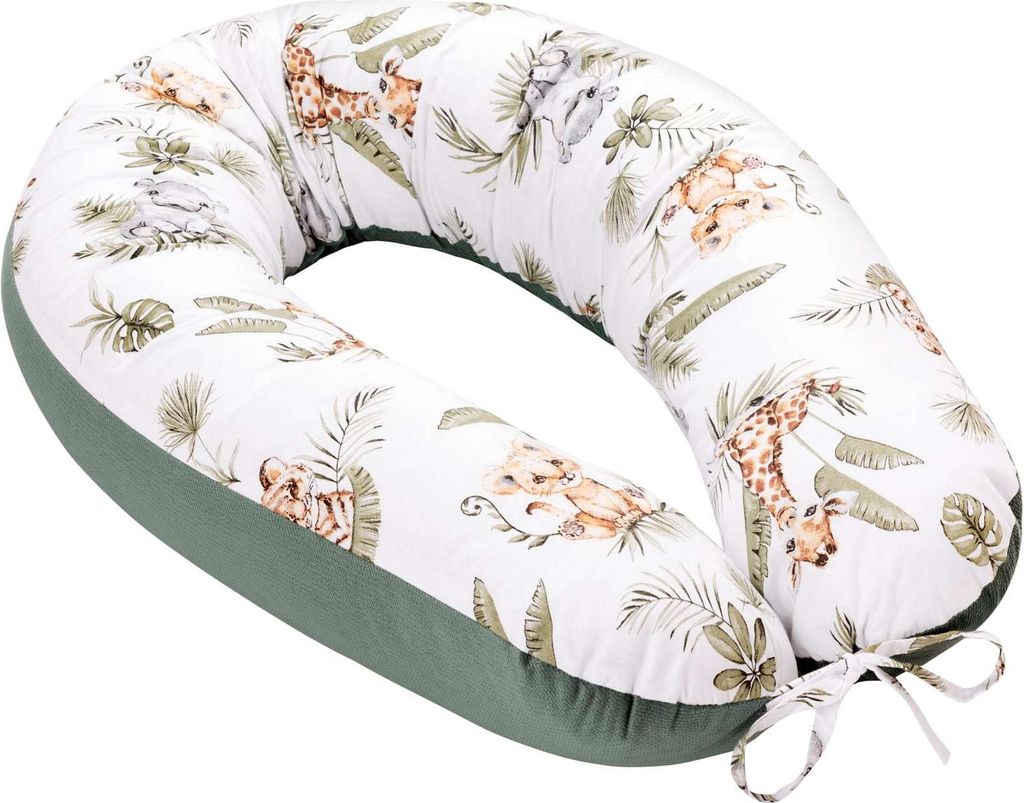Savanna Fun & Olive Velvet V-förmige Kissen
