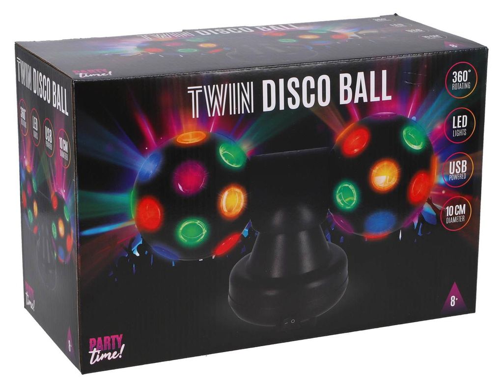 Party Time Twin Discobal Zwart